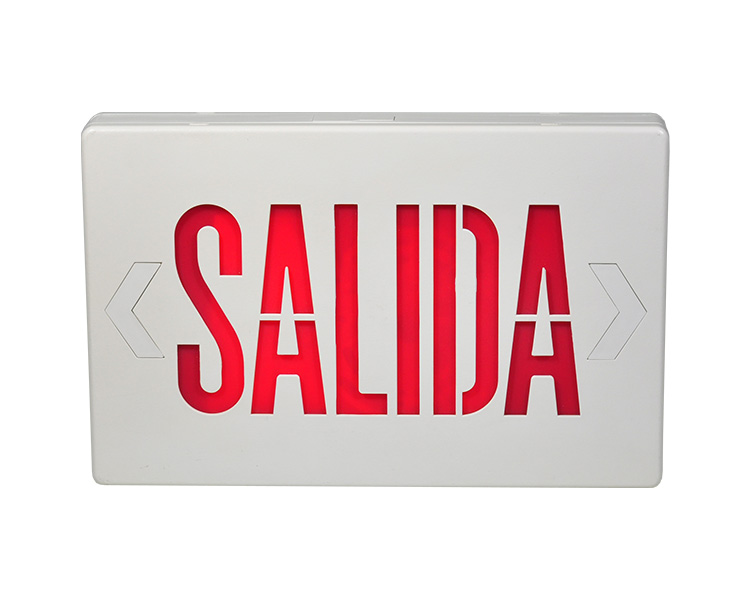 JEE2RWE-SA 6-palcový culus schválený Salida Exit Signs