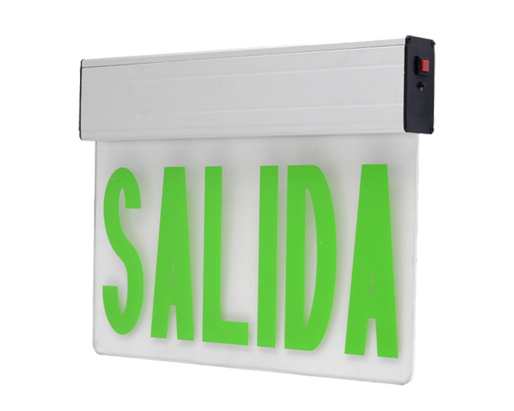 Jel1GW jediná tvár 6 palcov 12 LED Núdzový výstupný znak