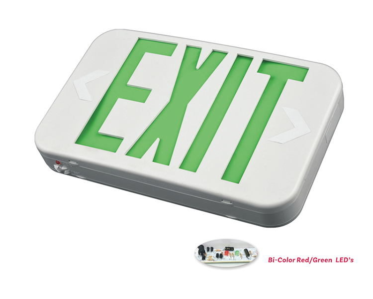 Ezxteu2bcwem (ezcxteu2bcwem) -bi-color Compakt veľkosť LED exit